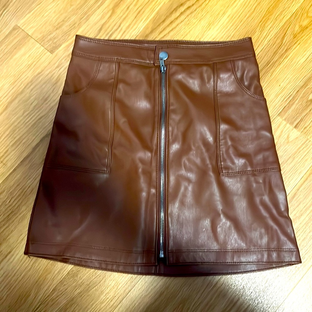 leather skirt, never worn